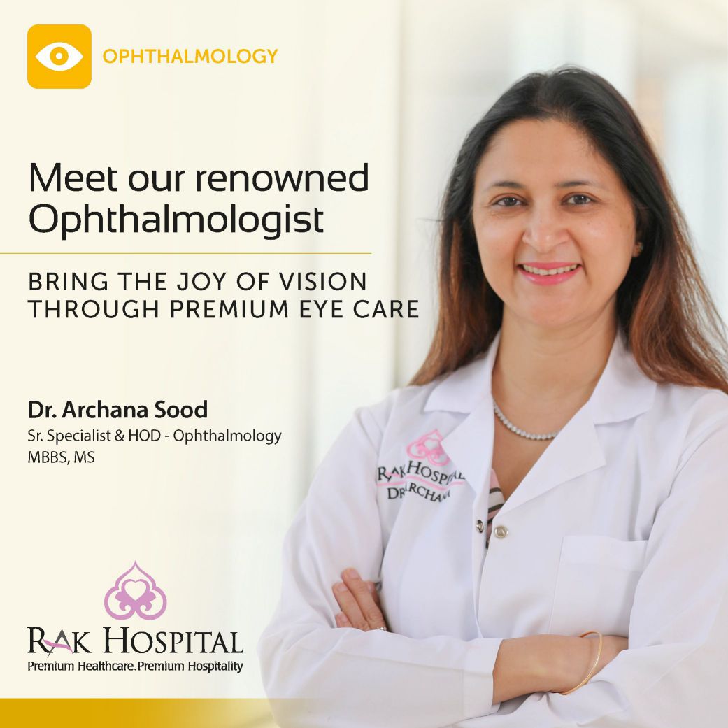 renowned Ophthalmologist, Dr. Archana Sood Sr. Specialist & HOD - Ophthalmology ( MBBS, MS )