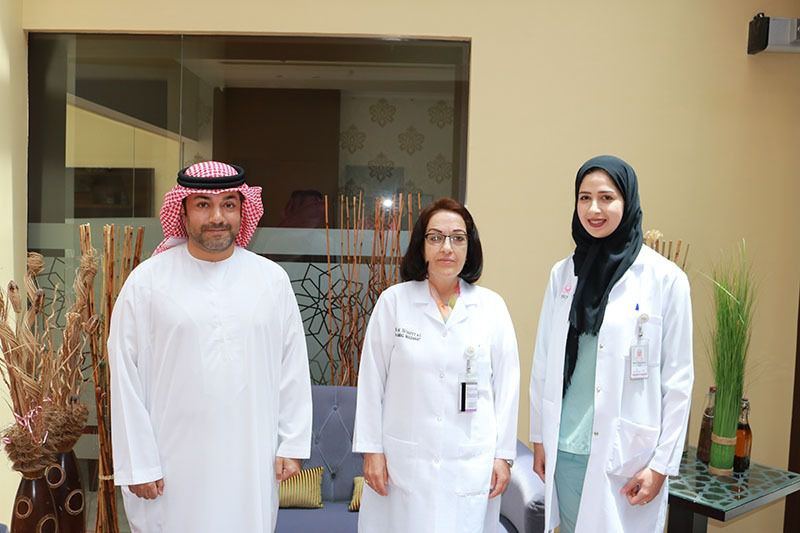 Mr. Mohammed Al Mazrooei and Dr. Amal Yacoub Madanat Consultant Endocrinologist MD, PhD, FACE.