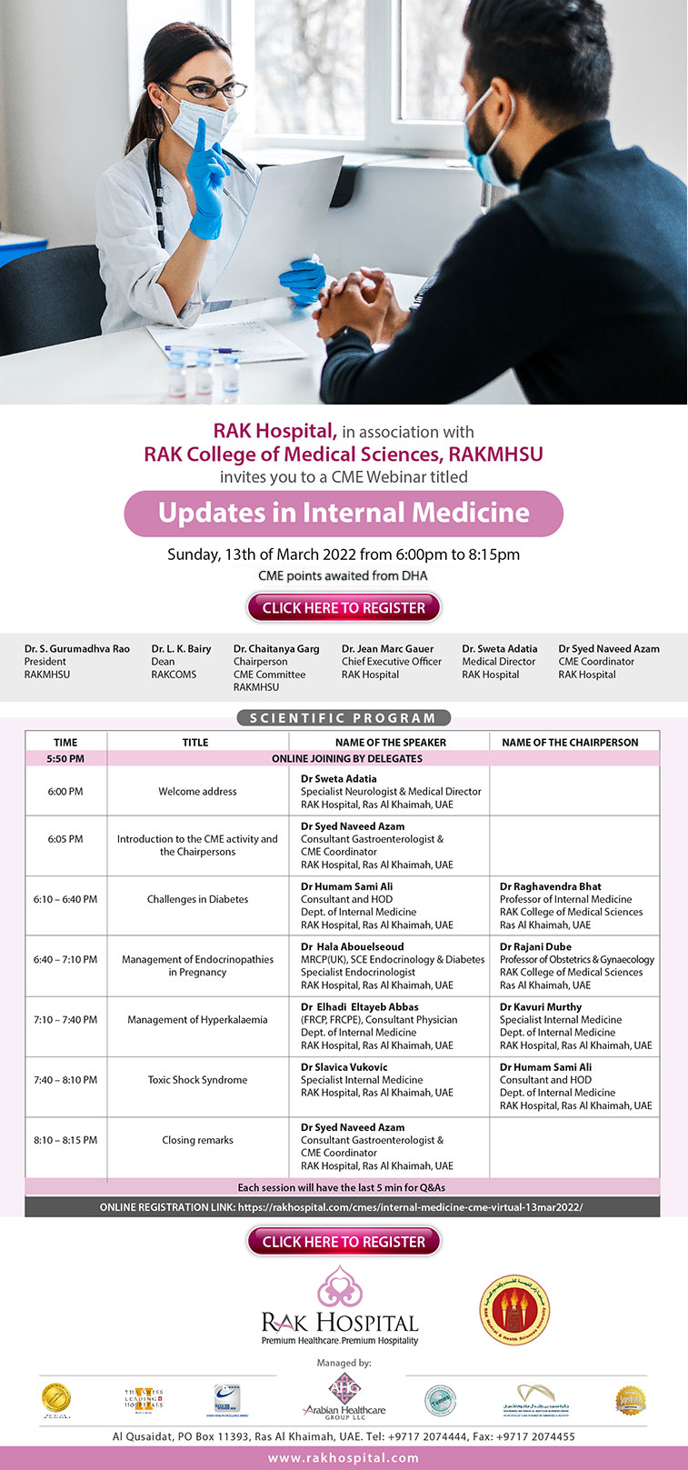 RAK Hospital Internal Medicine CME