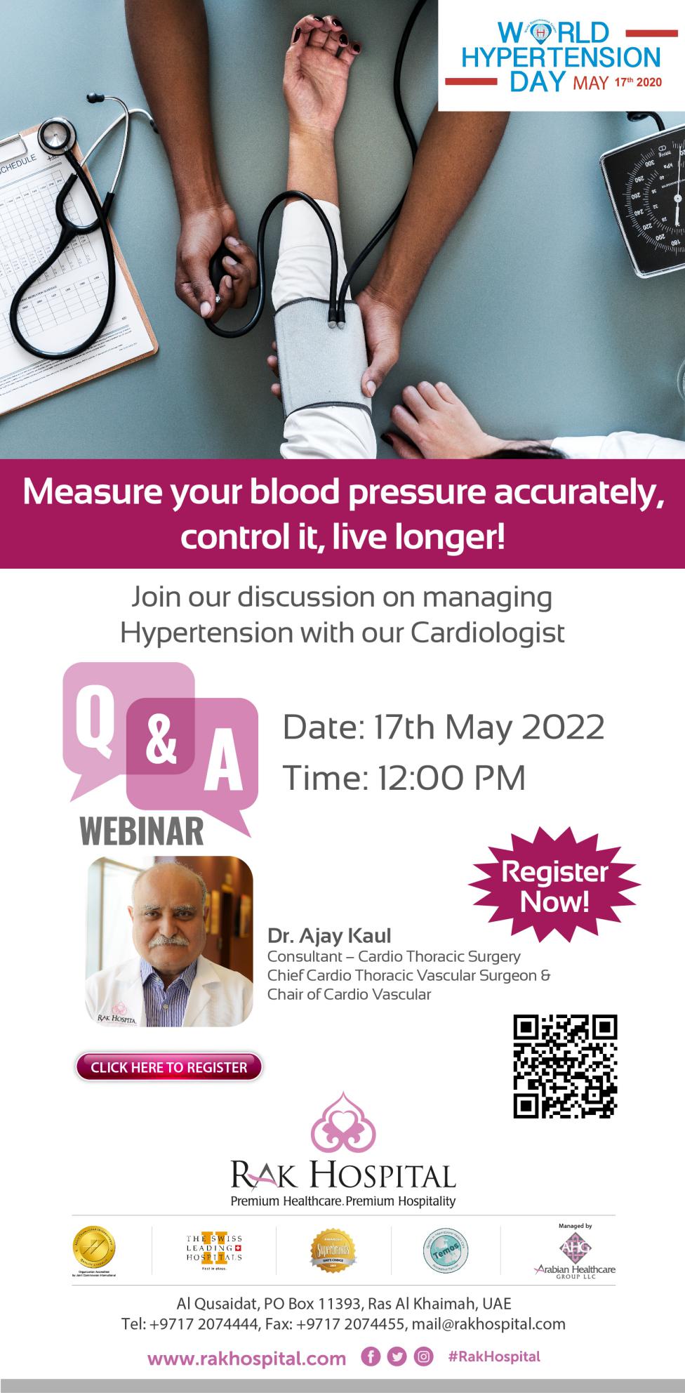 Free Q&A Webinar - Hypertension