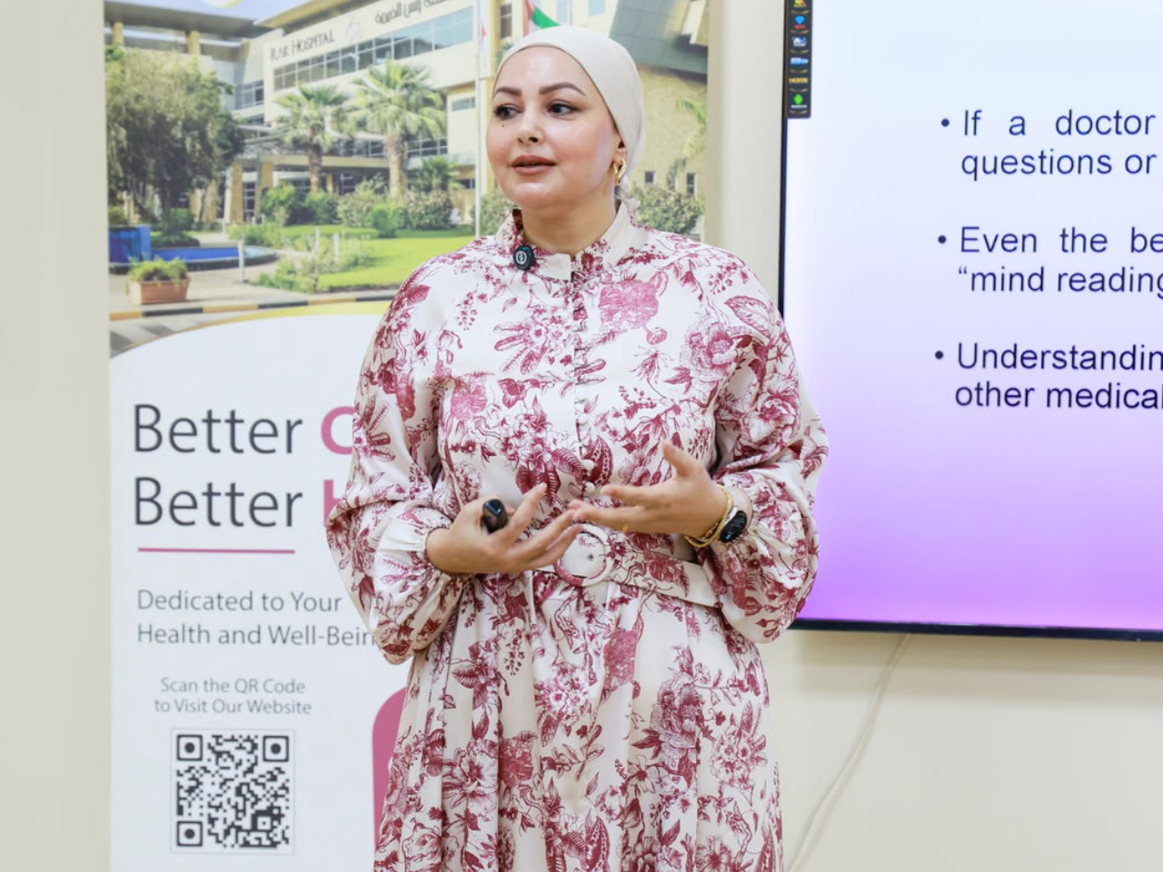 Health talk by Fatma Ezzat